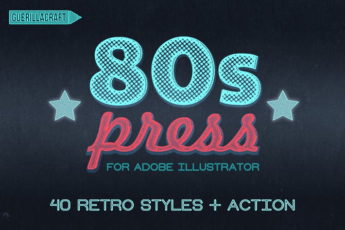 80s Press for Adobe Illustrator