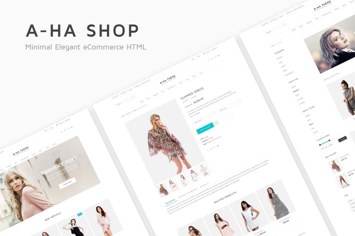 A-ha Shop - Minimal Elegant eCommerce HTML Templat