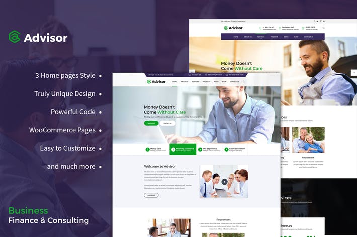 Advisor | Consulting, Business, Finance Template