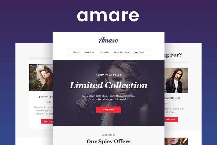 Amare - Responsive Email & Newsletter Template