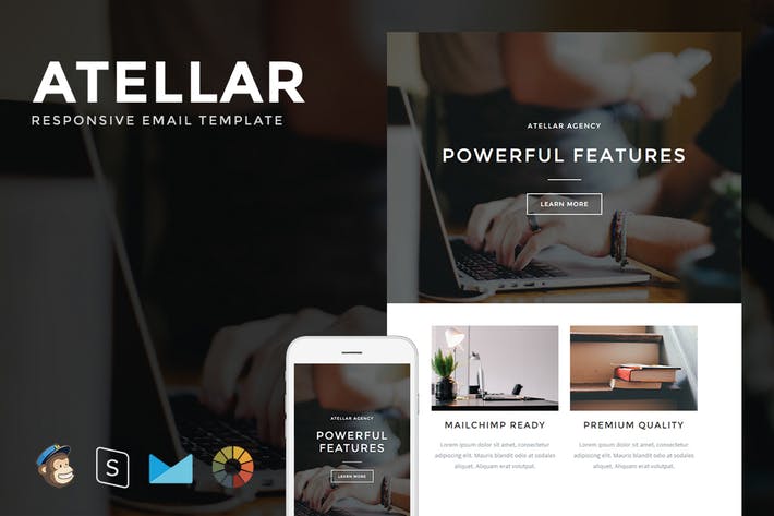 Atellar - Responsive Email + StampReady Builder