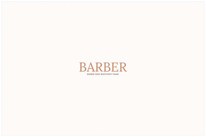 Barber - Hair Salon . Barber Shop Template