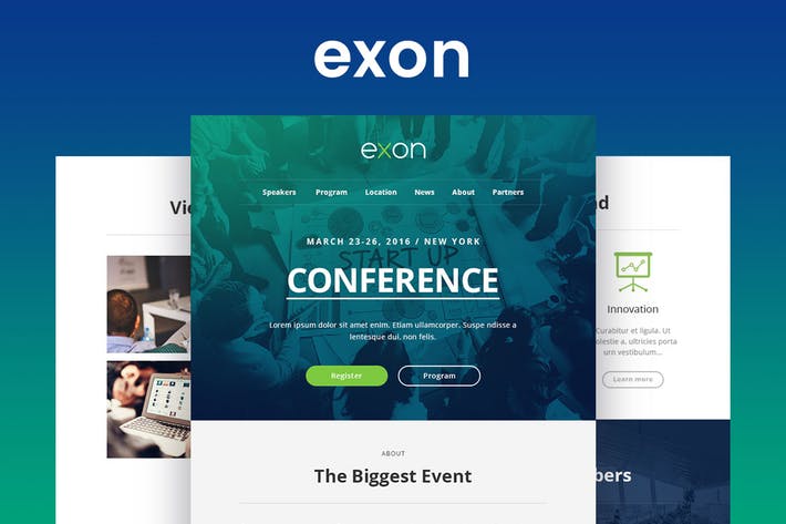 Exon - Responsive Email and Newsletter Template