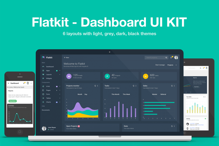 Flatkit - Dashboard UI KIT