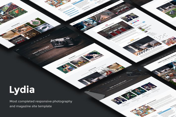 Lydia - Photography & Magazine Site Template