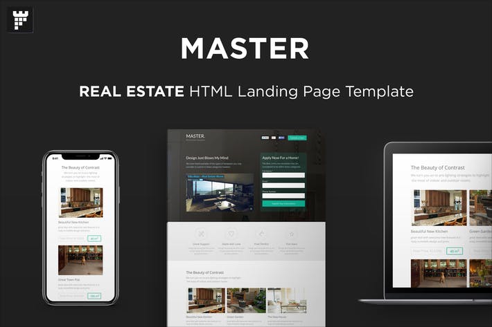 MASTER - Real Estate HTML Landing Page