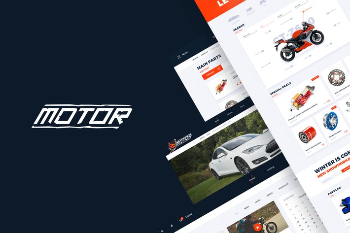 Motor – Vehicles, Parts & Accessories Web Template