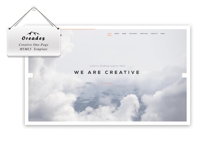 Oreades - Creative One-Page HTML5 Template
