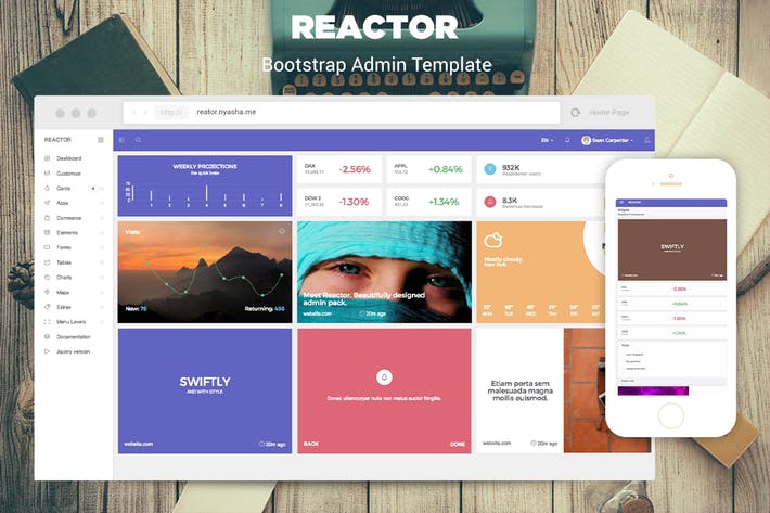 Reactor - Bootstrap Admin Template
