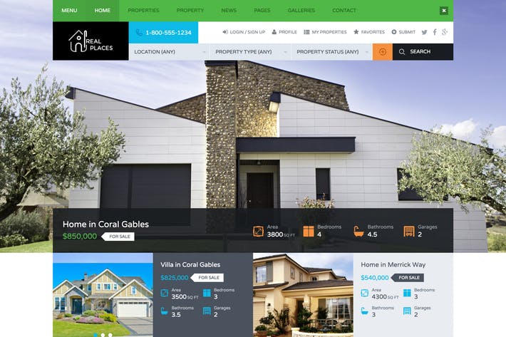 Real Places - HTML5 Template for Real Estate