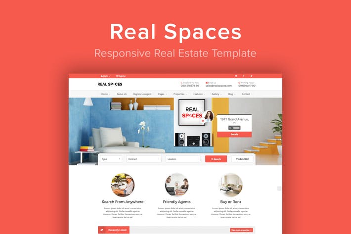 Real Spaces - Responsive Real Estate Template