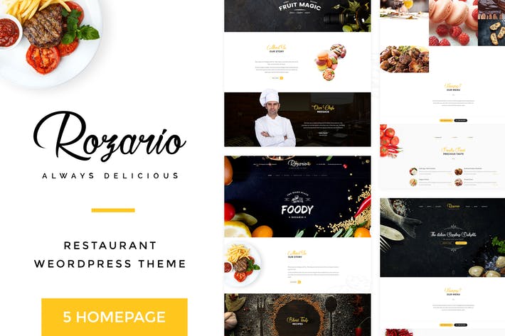 Rozario - Restaurant & Food HTML Template