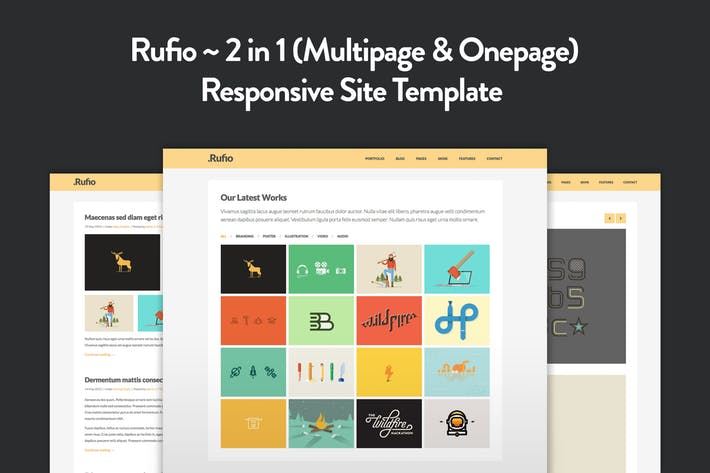 Rufio - 2 in 1 Responsive HTML5 Template