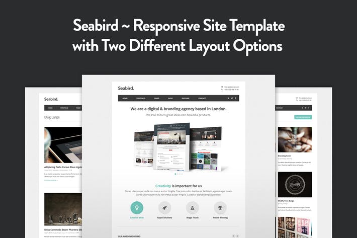 Seabird - Multipurpose Responsive HTML5 Template