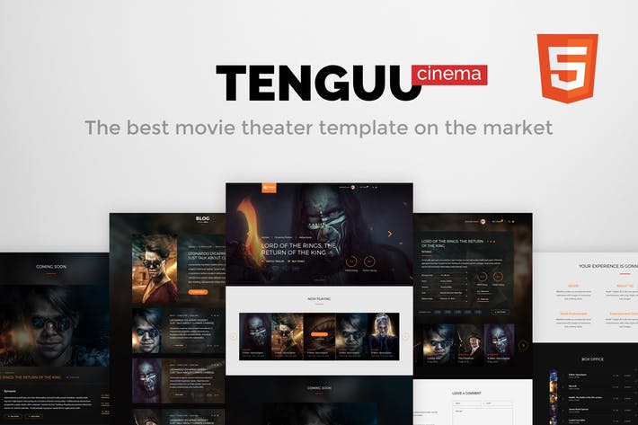 Tenguu Cinema - Movie Theater HTML Template