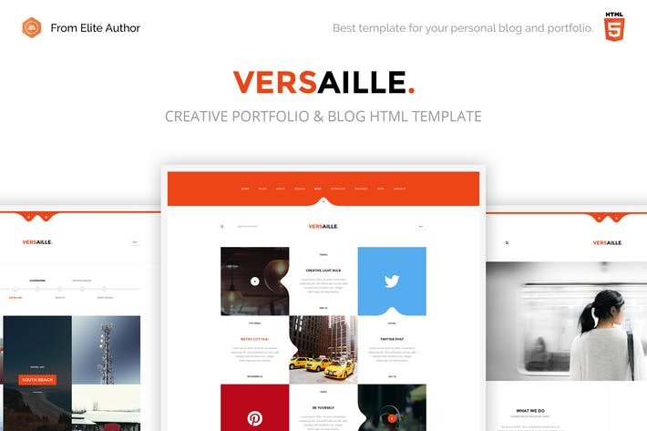 Versaille - Personal Blog HTML5 Template