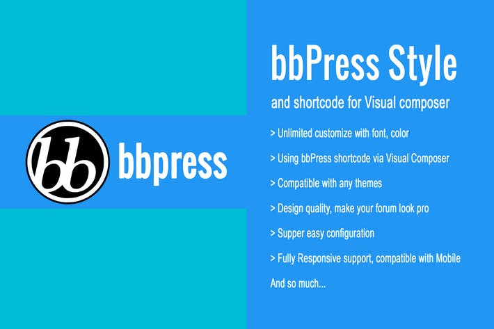 bbPress Style & Shortcode for Visual Composer