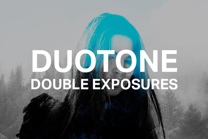 Duotone Double Exposures