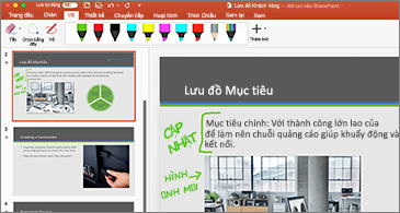 Tính năng mới của Office 2019 - Trang chiếu chứa chú thích viết tay