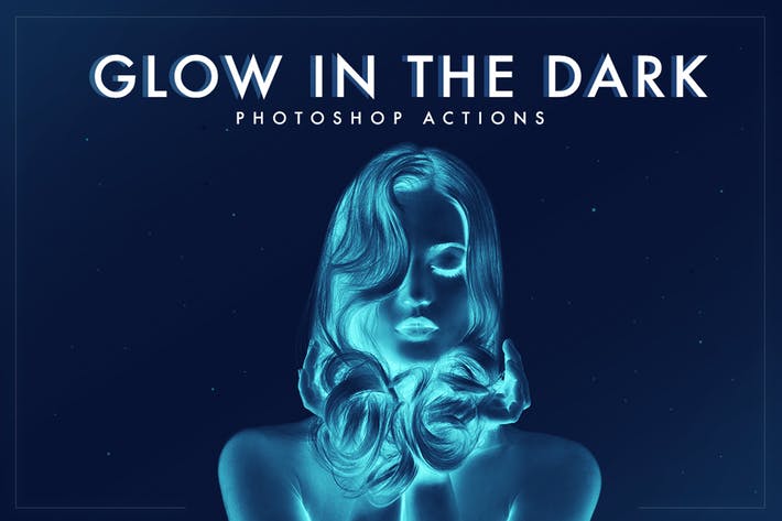 Glow in the dark Photoshop Actions