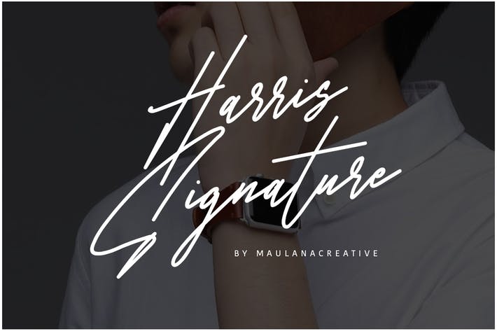 Harris Signature Typeface