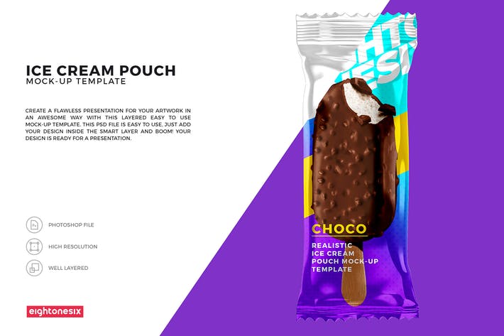 Ice Cream Pouch Mock-Up