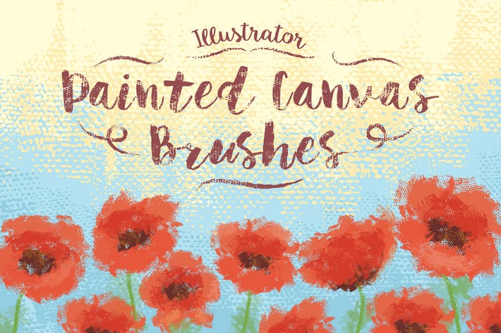Illustrator Painted Canvas Brushes
