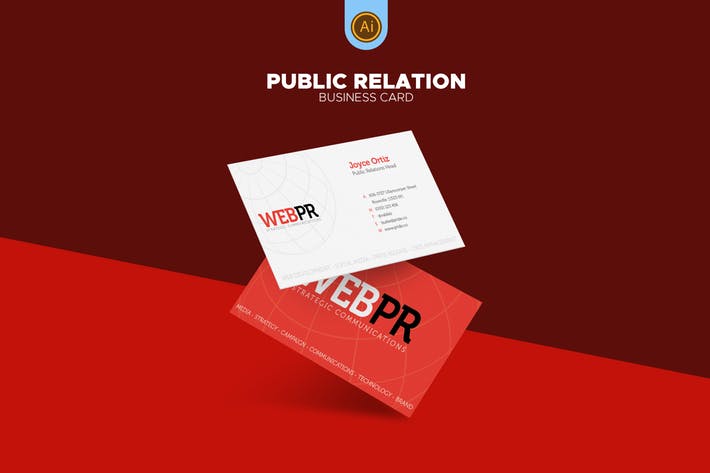 Public Relations Business Card 03