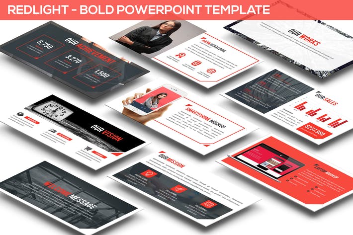 Redlight - Bold Powerpoint Template