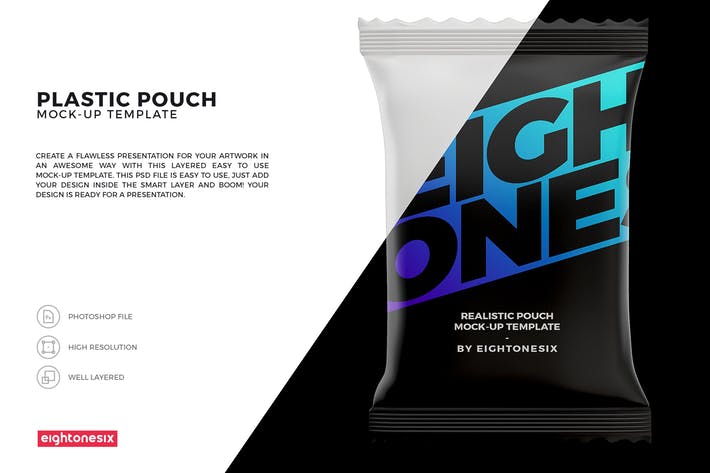 Snack Pouch Mock-Up Template
