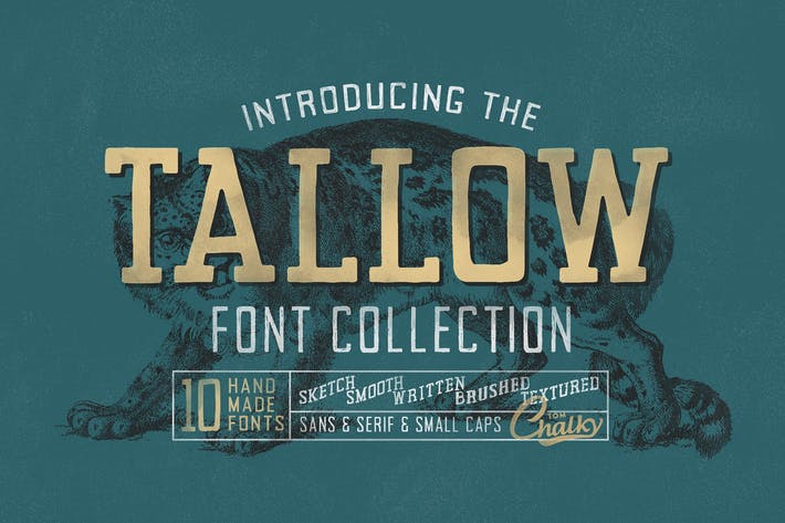 Tallow Font Collection (10 Fonts!)