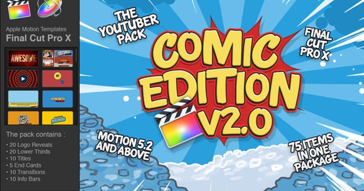 The YouTuber Pack - Comic Edition V2.0 - Final Cut Pro X