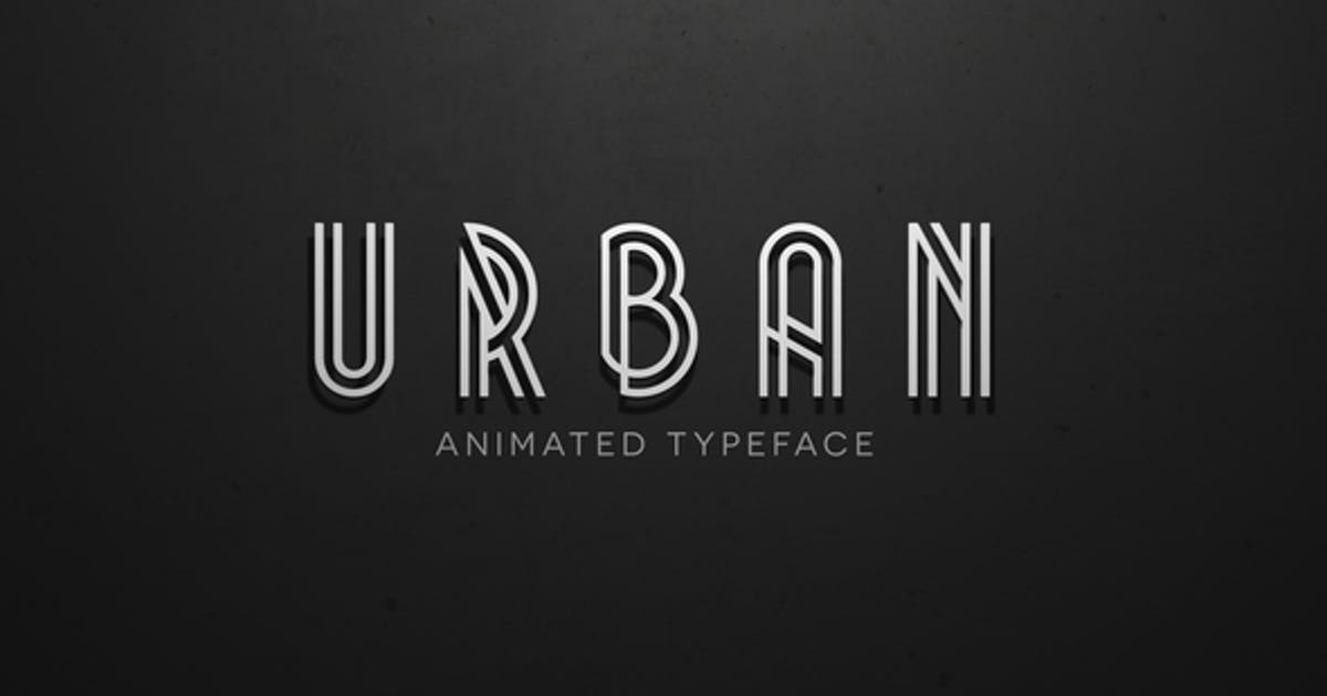 Urban - Animated Typeface