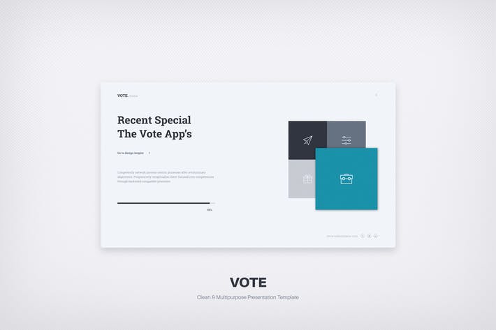 Vote Minimal Business Template (Powerpoint)