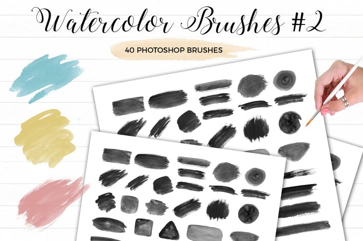 Watercolor Photoshop Brushes #2