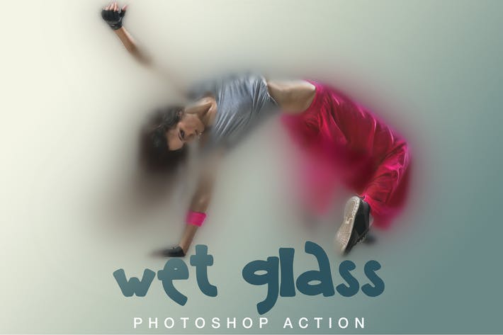 Wet Glass Photoshop Action